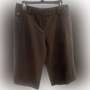 Dressbarn brown shorts size 10